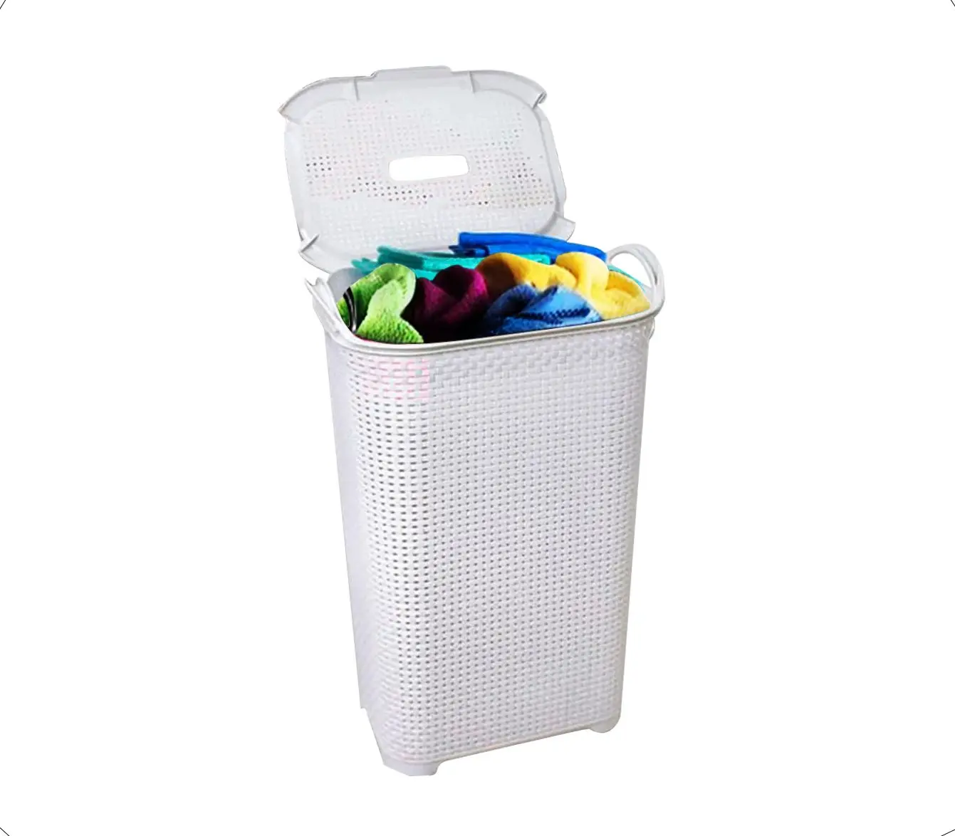 Cesto de roupas de plástico
